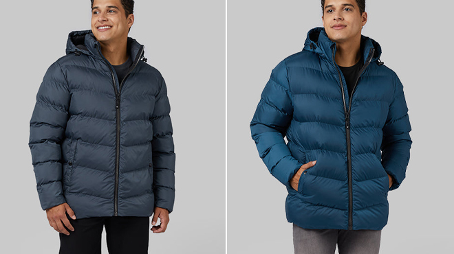32 Degres Mens Puffer Jackets in Two Colors