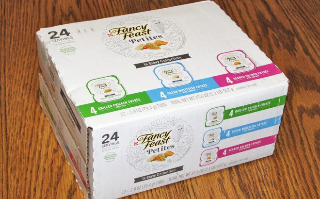 A Box of Purina Wet Cat Food
