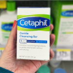 A Hand Holding a Cetaphil Bar Soap