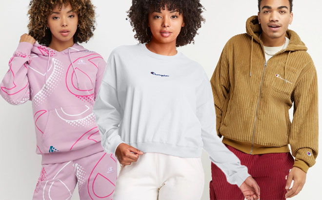 A Models Wearing Champion Clothes A Models Wearing Champion Clothes