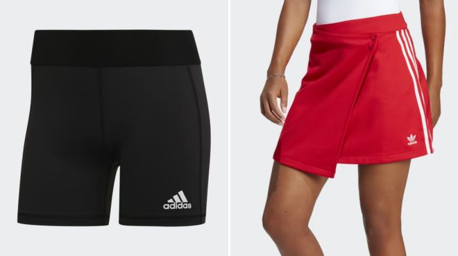Adidas Techfit Volleyball Shorts and Short Wrapping Skirt