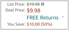Amazon Surge Protector Price Screenshot