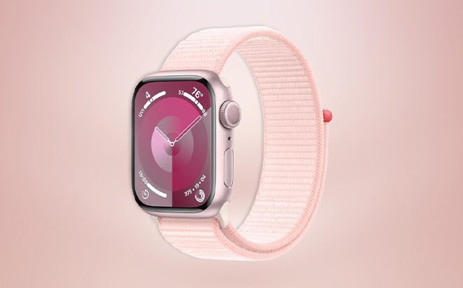 Apple Watch Series 9 Smartwatch with Pink Aluminum Case