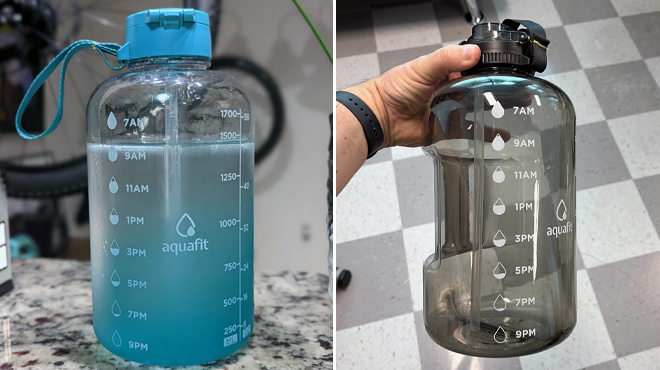 Aquafit Half Gallon Water Bottle with Straw