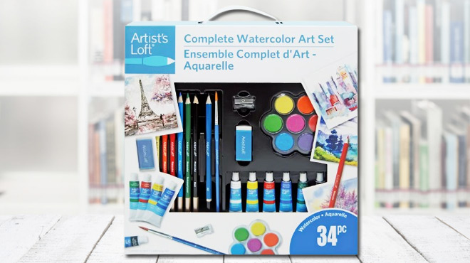 Artists Loft 34 Piece Watercolor Value Set