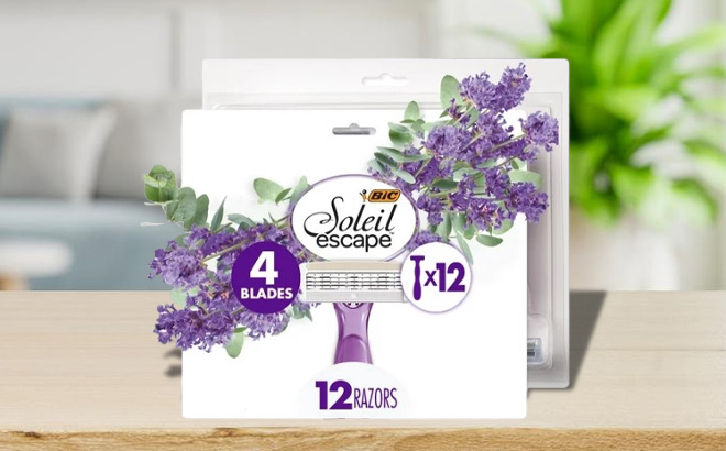 BIC Soleil 12 Pack on a Table