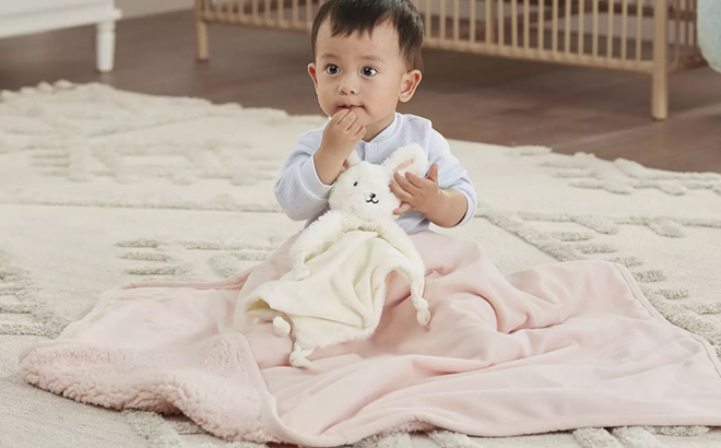 Baby with Koolaburra by UGG Baby Edith Blanket Bunny Thumbie Gift Set
