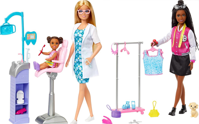 Barbie Careers Blonde Dentist Doll And Playset With Accessories