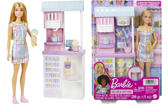 Barbie Careers Doll Accessories Ice Cream Shop Playset