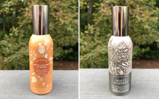 Bath Body Works Sweet Cinnamon Pumpkin and White Pumpkin Room Sprays Bath Body Works Sweet Cinnamon Pumpkin and White Pumpkin Room Sprays