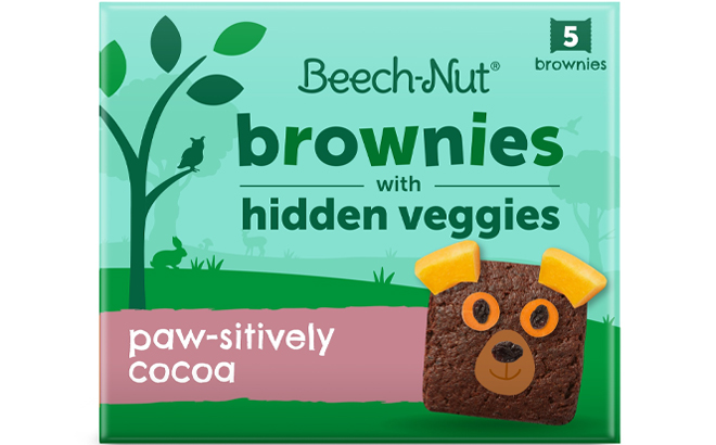 Beech Nut Brownies with Hidden Veggies in Paw Sitively Cocao Flavor