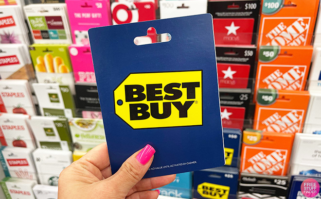 Best Buy Gift Card in Hand at Store