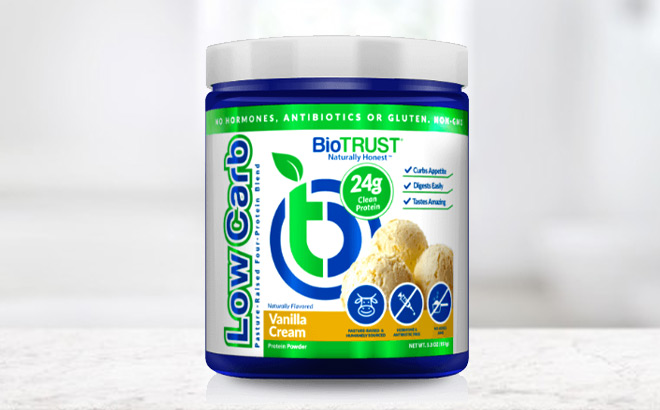 BioTrust Protein Tube on a Tabletop