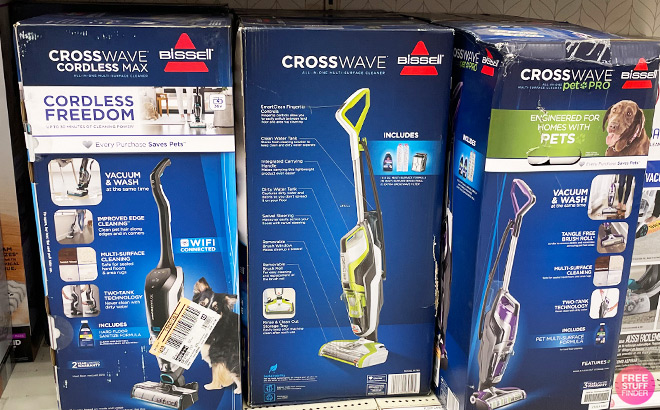 Bissell CrossWave All in One Multi Surface Vacuum on Store Shelf