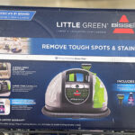 Bissell Little Green Portable Carpet Cleaner on cart