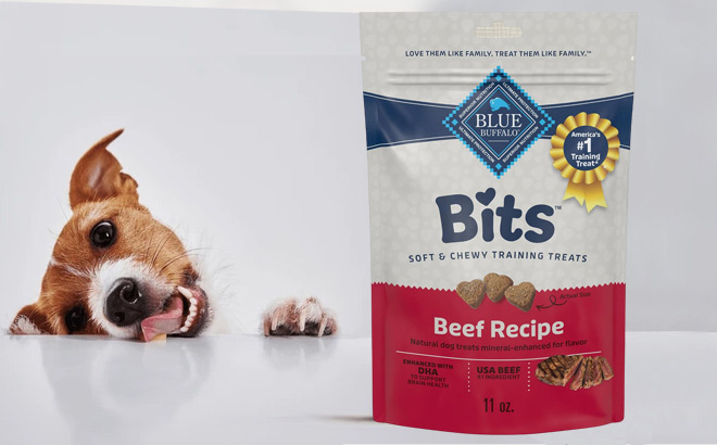 Blue Buffalo 11 Ounce Bits Beef Training Treats Blue Buffalo 11 Ounce Bits Beef Training Treats