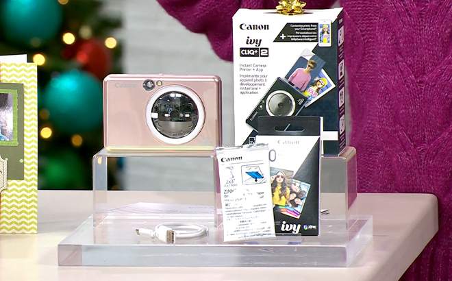 Canon Ivy Cliq2 Instant Camera Printer on Product Display