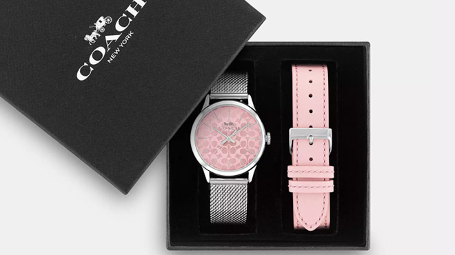 Coach Outlet Boxed Ruby Watch Gift Set Coach Outlet Boxed Ruby Watch Gift Set