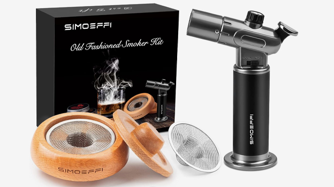 Cocktail Smoker Kit with Torch Black
