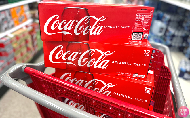 Coke Packs in cart