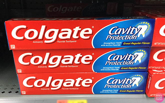 Colgate Cavity Protection Toothpastes in shelf