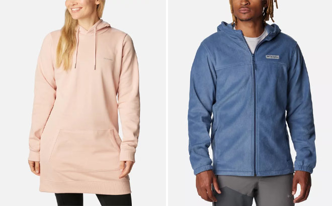 Columbia Womens Rush Valley Long Hoodie and Columbia Mens Steens Mountain Full Zip Fleece Hoodie Columbia Womens Rush Valley Long Hoodie and Columbia Mens Steens Mountain Full Zip Fleece Hoodie