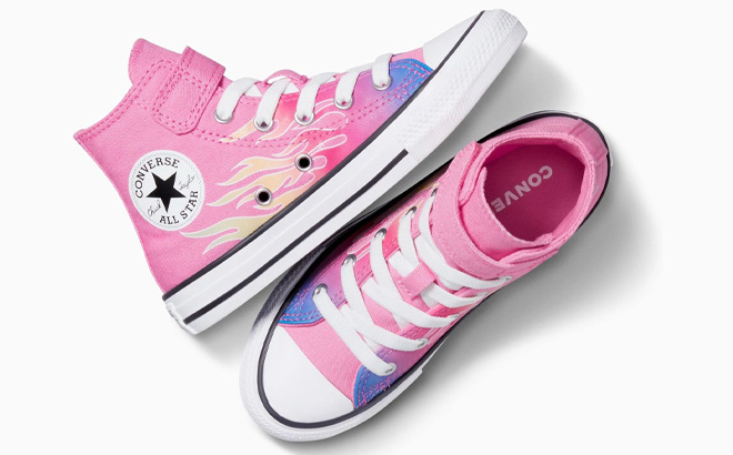 Converse Chuck Taylor All Star Easy On Cars in Pink and White Color