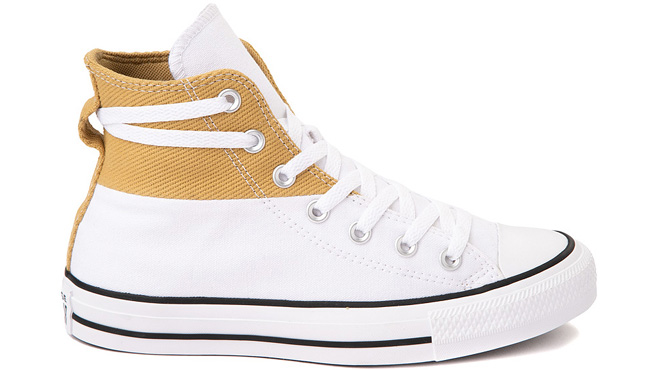 Converse Chuck Taylor All Star Hi Ankle Lace Sneaker in White Dunescape