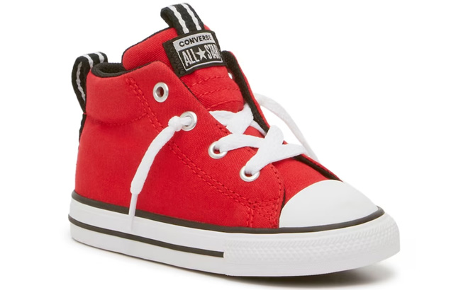 Converse Chuck Taylor All Star Street High Top Sneaker in Red Color