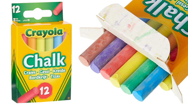 Crayola 12 Count Anti Dust Assorted Chalk