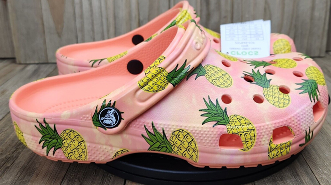 Crocs Classic Retro Resort Tropical Pineapple Clogs