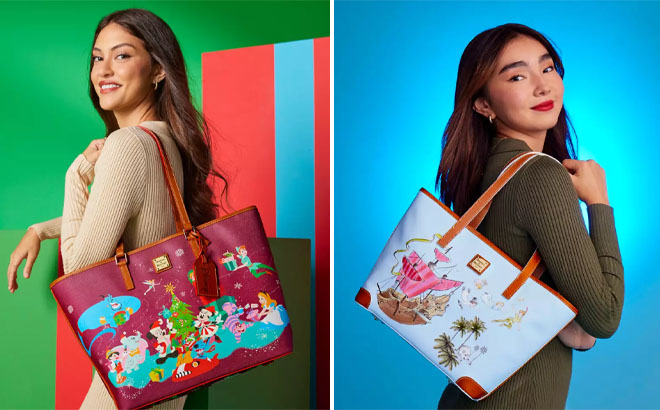 Disney Classics Christmas Dooney Bourke Tote and Peter Pan Dooney Bourke Tote