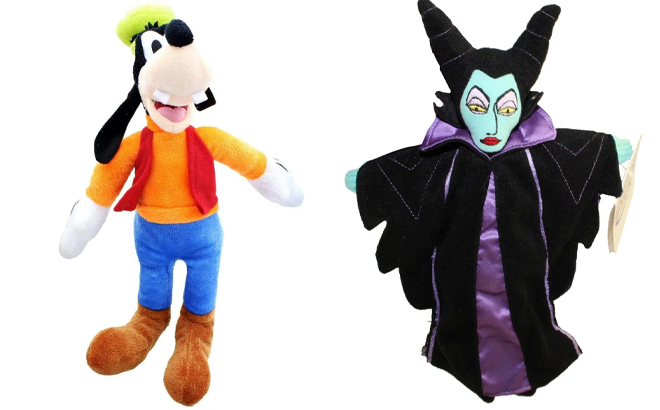 Disney Goofy Plush Toy Doll 11 Inches and Maleficent