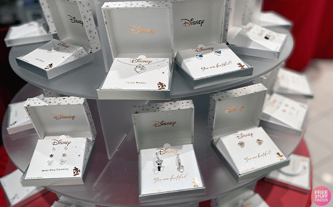 Disney Jewelry on display