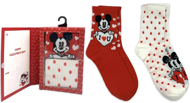 Disney Mickey Friends Valentines Day Womens Gift Set 2 Pack