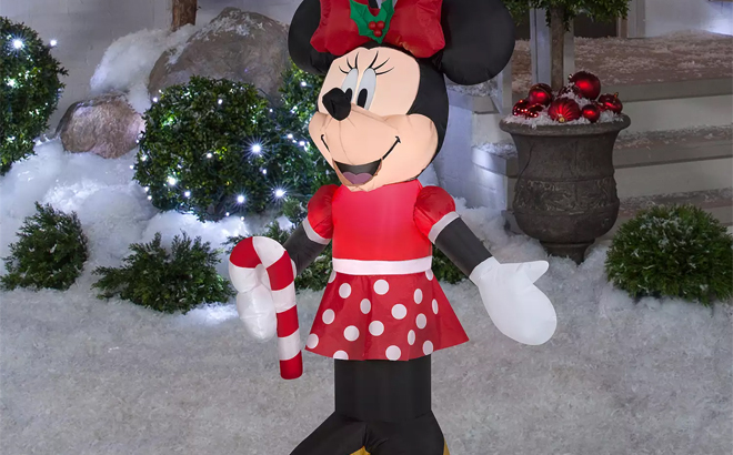 Disneys Minnie Mouse Airblown 3 5 Ft LED Inflatable Yard Decor
