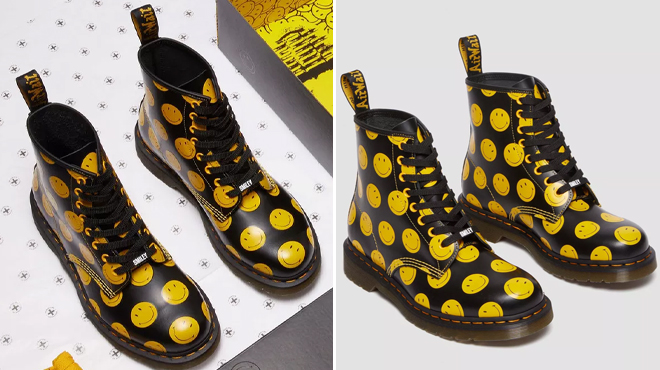 Dr Martens x Smiley 1460 8 Eye Boots