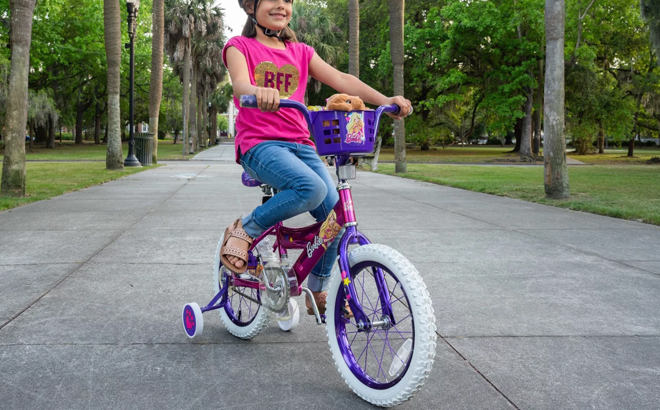 Dynacraft Barbie 16 inch Girls Bike for Kids Ages 6 10 Years