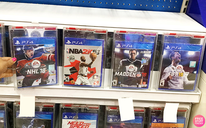 EA Sports Games on Shelf