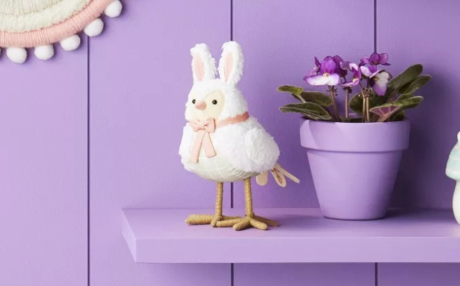 Easter Fabric Bird Decor Bunny