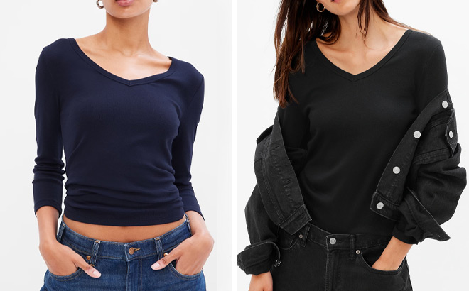 GAP Womens Favorite V Neck T Shirt