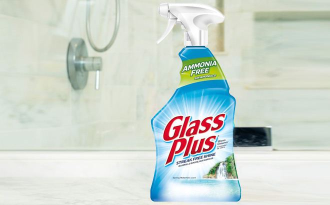 Glass Plus Ammonia Free Streak Free Spring Waterfall Glass Cleaner Spray