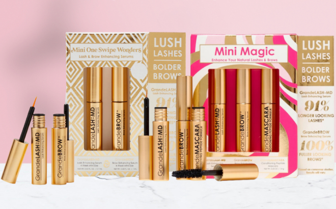 Grande Cosmetics Mini One Swipe Wonder and Mini Magic Lash and Brow Sets Grande Cosmetics Mini One Swipe Wonder and Mini Magic Lash and Brow Sets