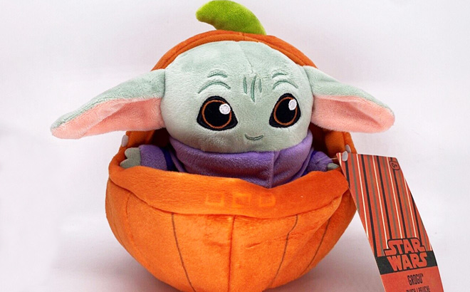Grogu Plush in Pumpkin Shell Grogu Plush in Pumpkin Shell