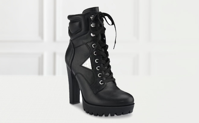 Guess Tanisa Platform Bootie on the Table