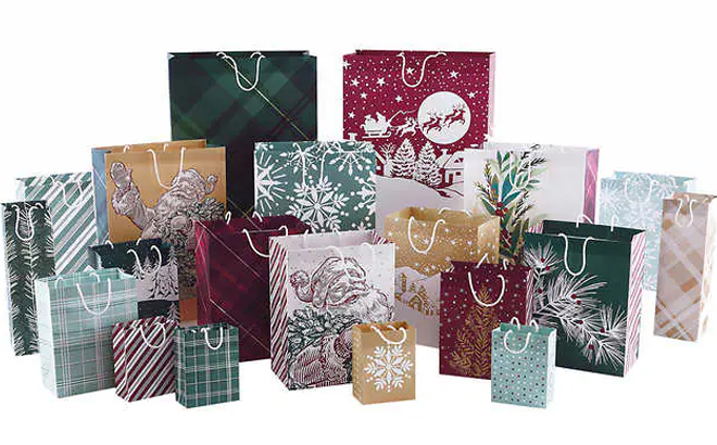 Hallmark Holiday Recyclable Gift Bags 20 count