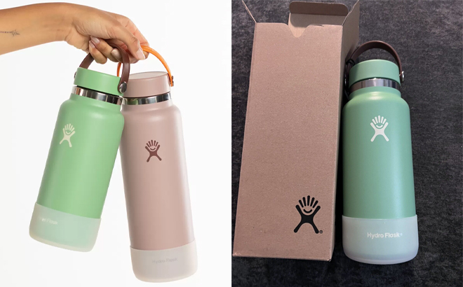 HYDRO FLASK 32 oz Wide Mouth Water Bottle Moss Green-Limited Edition