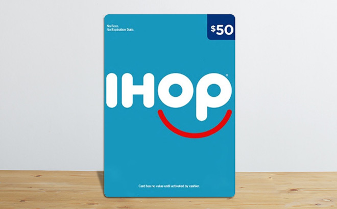 IHOP Gift Card on a Table IHOP Gift Card on a Table