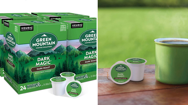 Images of a Keurig Green Mountain Dark Magic Coffee K Cups