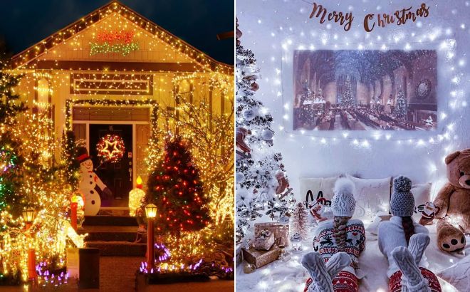 InnOrca 52 5ft 160LED Christmas String Lights in Two Colors